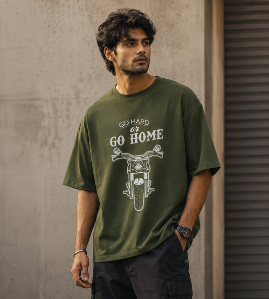 Go Hard Or Go Home (Olive Green)