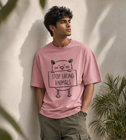 Stop Eating Animals (Pastel Pink)