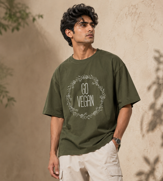 Go Vegan 02 (Olive Green)
