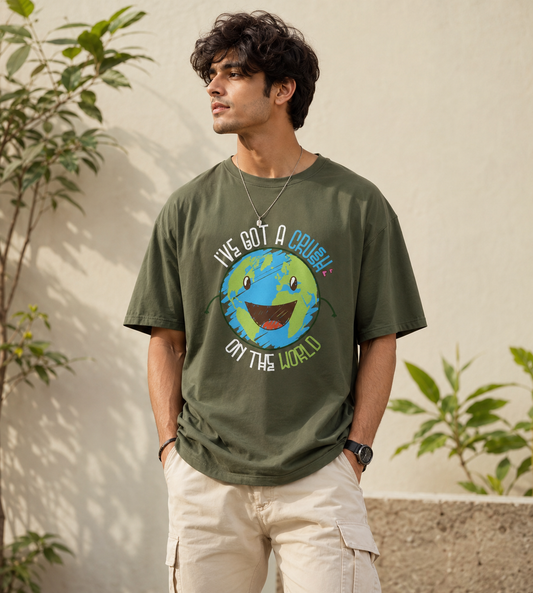 I've Got A Crush On The Earth (Olive Green)
