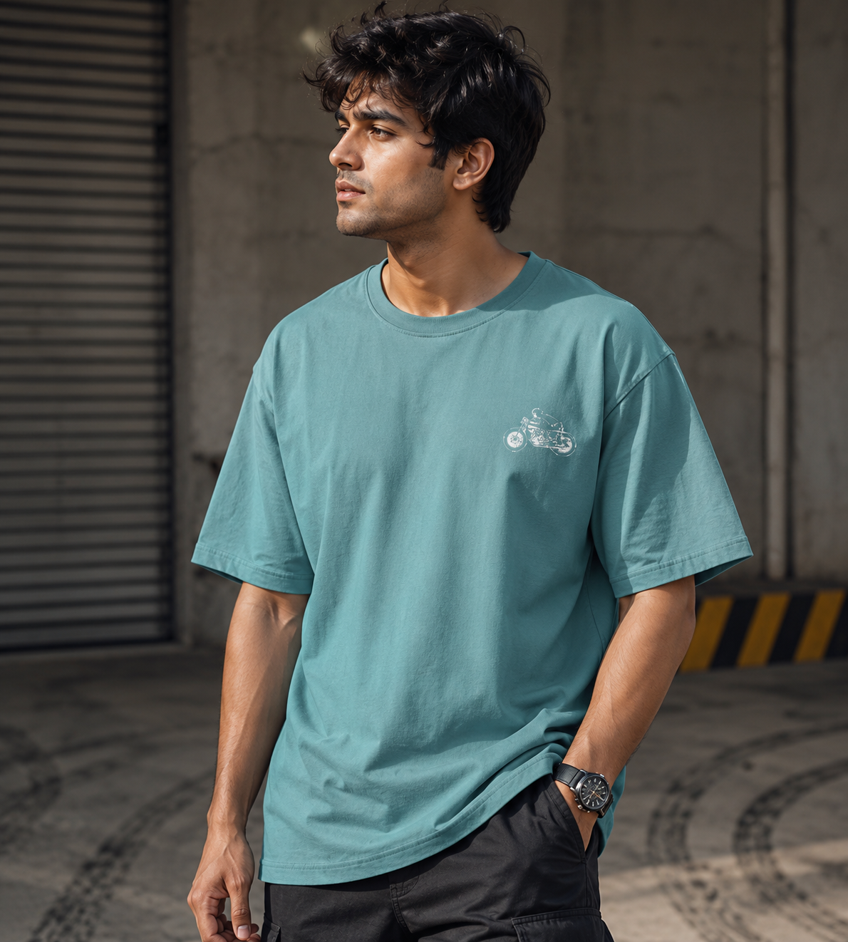 I Ride So I Don't Choke People (Dusty Turquoise)
