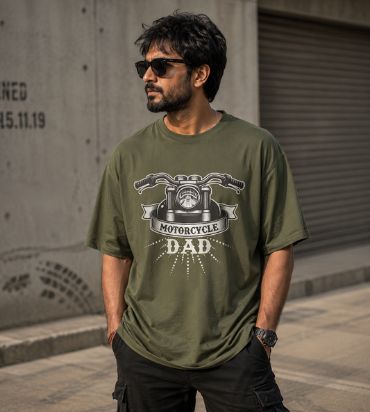 Motorcycle Dad (Olive Green)