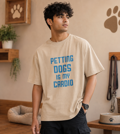Petting Dogs Is My Cardio (Beige)