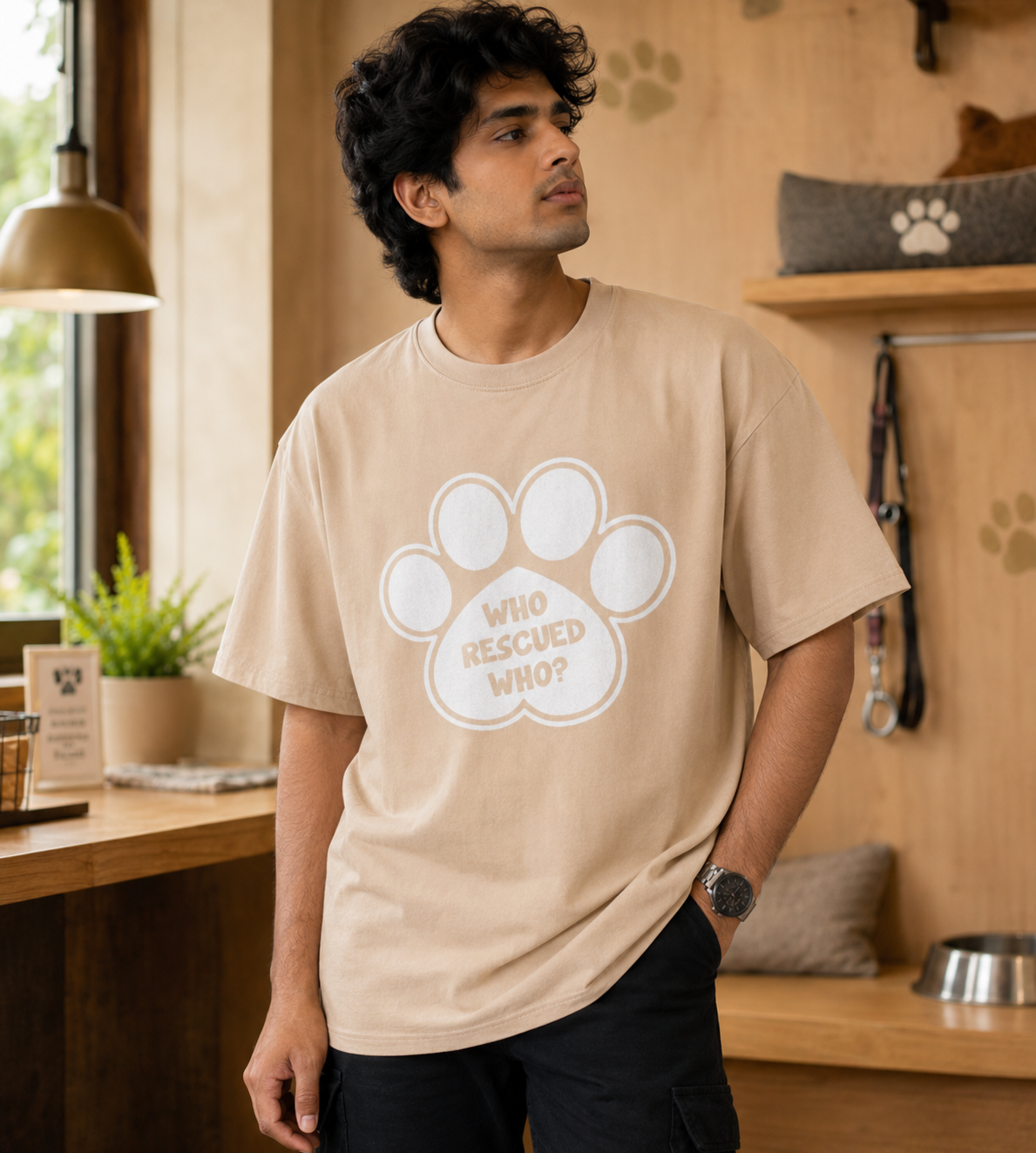 Who Rescued Who (Beige)