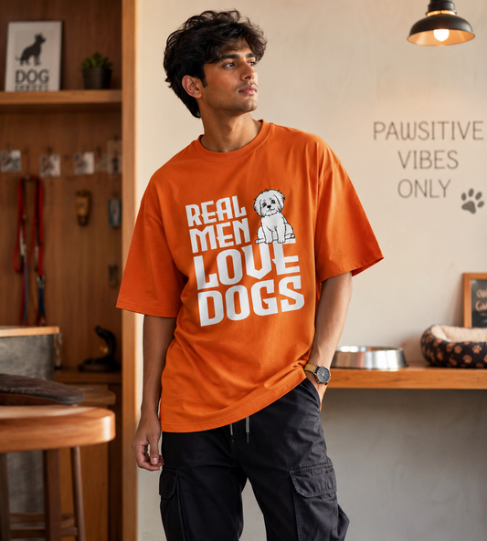 Real Men Love Dogs (Orange)