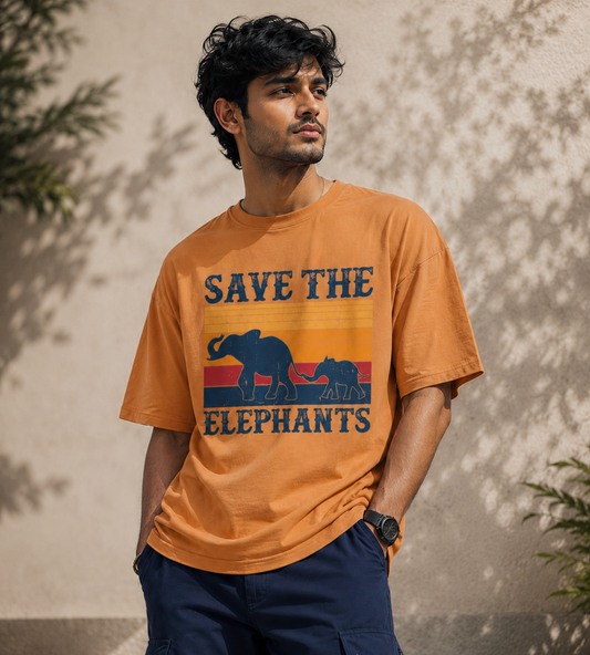 Save The Elephants (Peach)