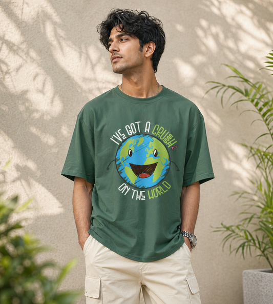 I've Got A Crush On The Earth (Forest Green)