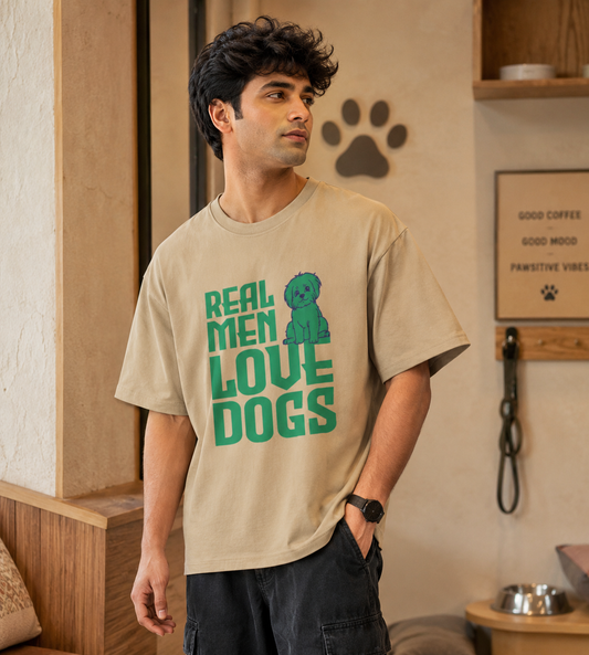Real Men Love Dogs (Beige)