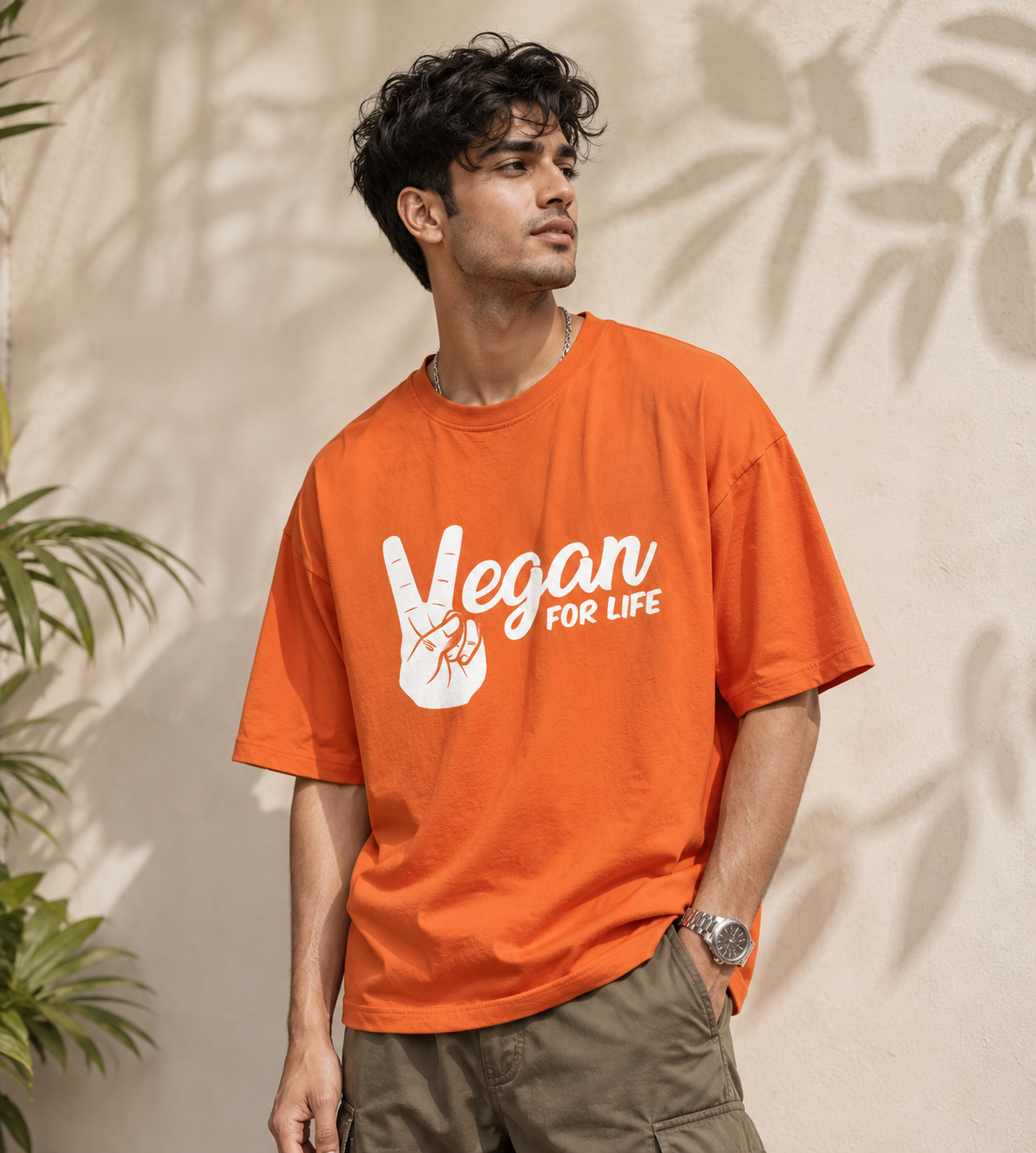 Vegan For Life (Orange)