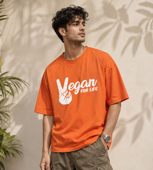 Vegan For Life (Orange)