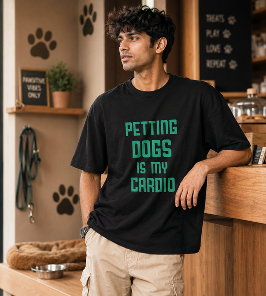 Petting Dogs Is My Cardio (Black)
