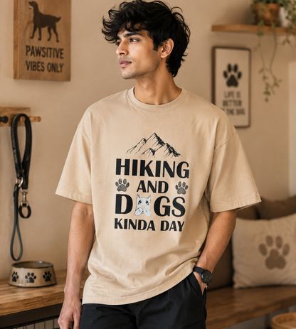 Hiking And Dogs Kinda Day (Beige)