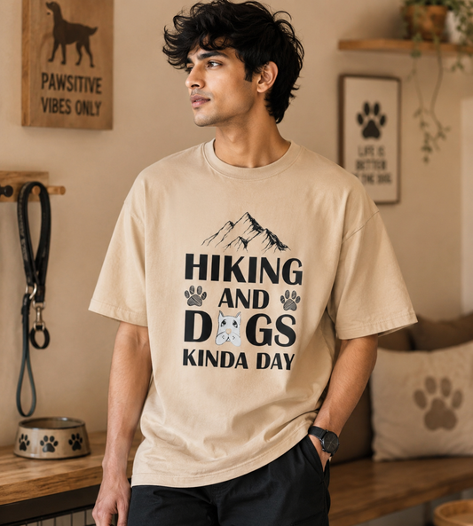 Hiking And Dogs Kinda Day (Beige)