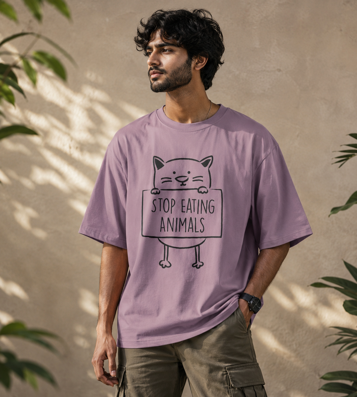 Stop Eating Animals (Lavender)