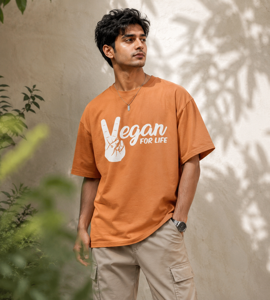 Vegan For Life (Peach)