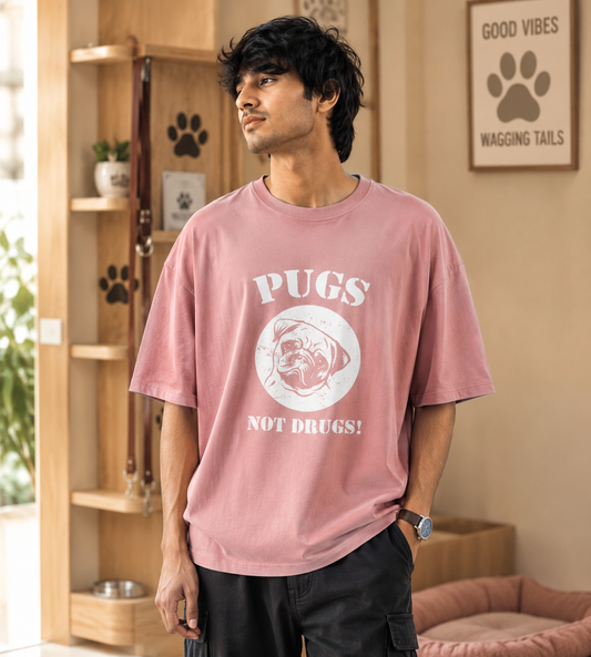 Pugs Not Drugs (Pastel Pink)