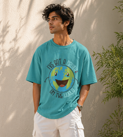 I've Got A Crush On The Earth (Dusty Turquoise)