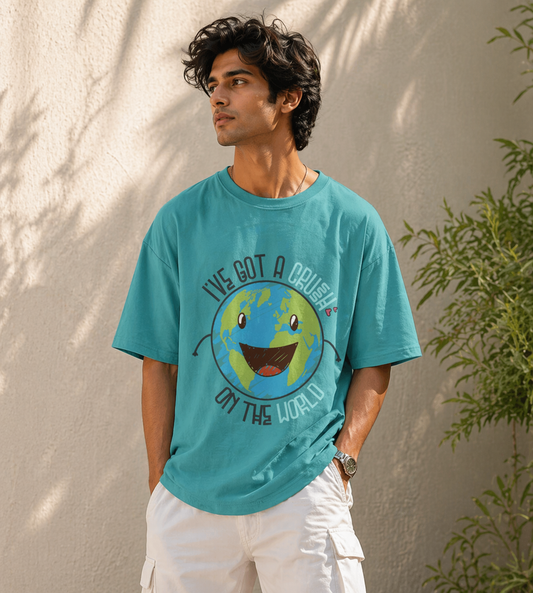 I've Got A Crush On The Earth (Dusty Turquoise)