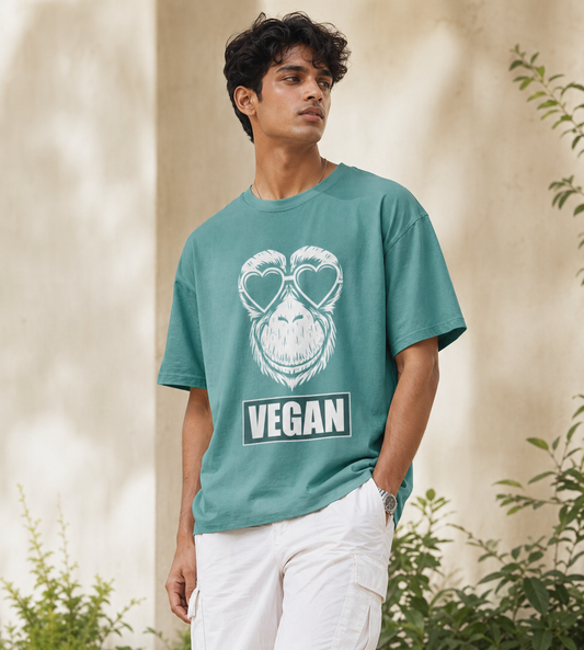 Vegan Monkey (Dusty Turquoise)