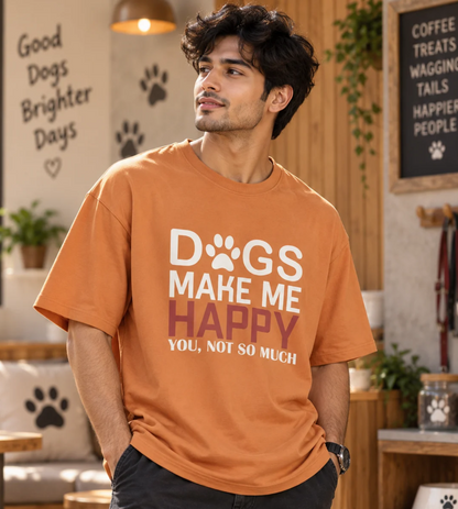Dogs Make Me Happy (Peach)