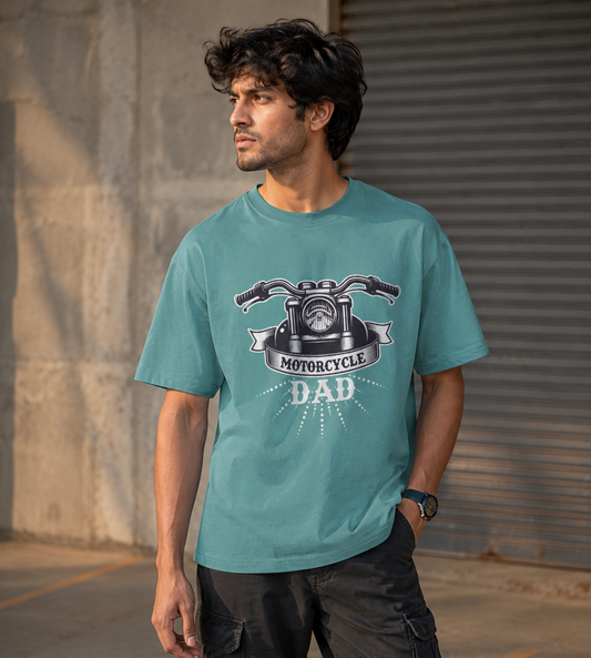 Motorcycle Dad (Dusty Turquoise)