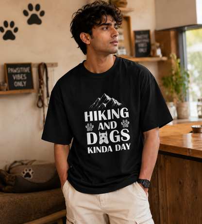 Hiking And Dogs Kinda Day (Black)