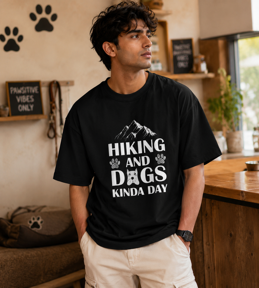 Hiking And Dogs Kinda Day (Black)