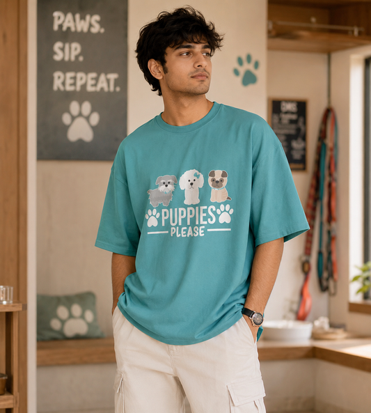 Puppies Please (Dusty Turquoise)