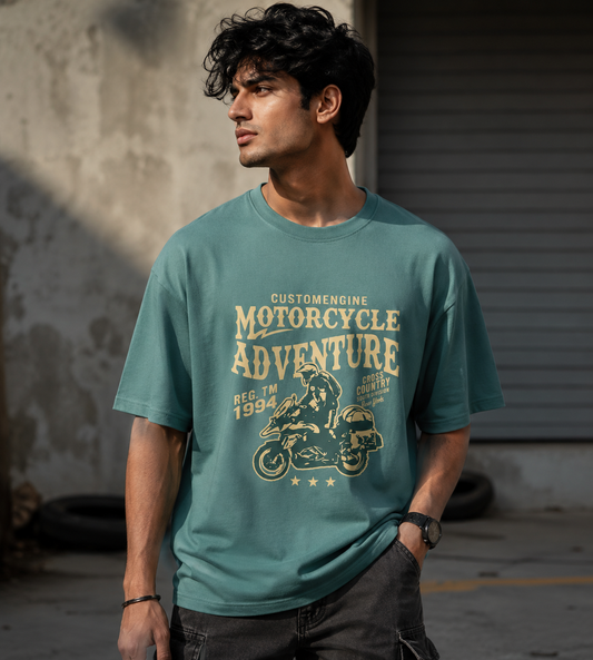 Motorcycle Adventure (Dusty Turquoise)