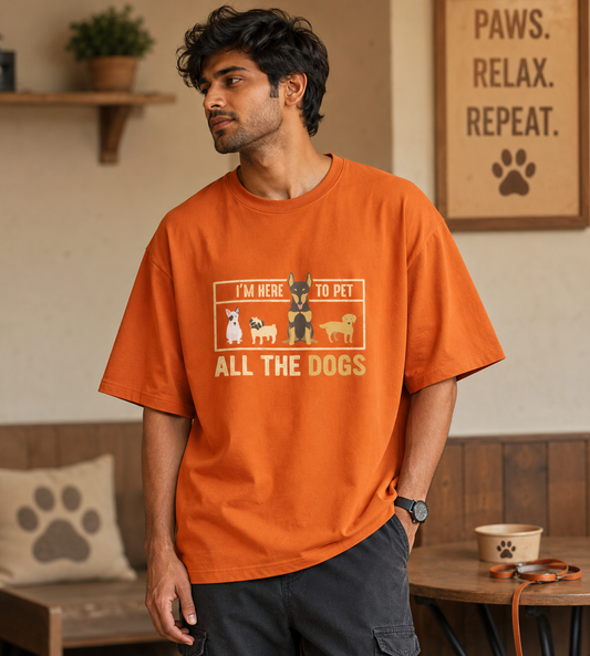 I'm Here To Pet All The Dogs (Orange)