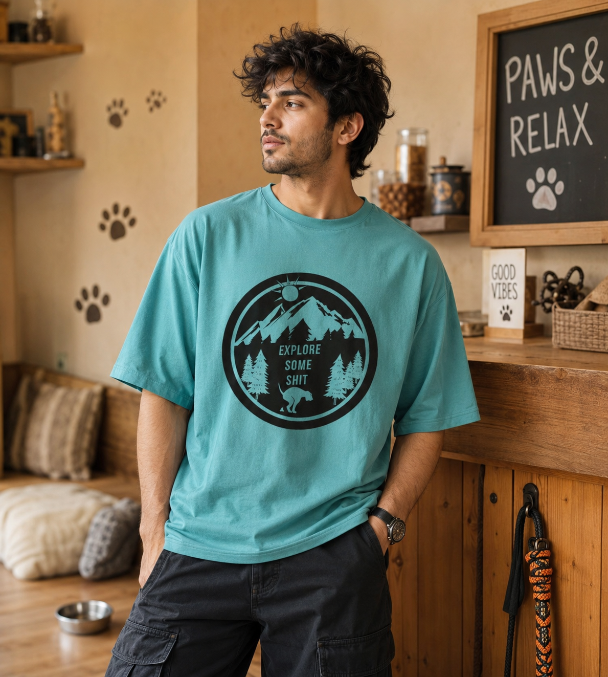 Explore Some Shit (Dusty Turquoise)