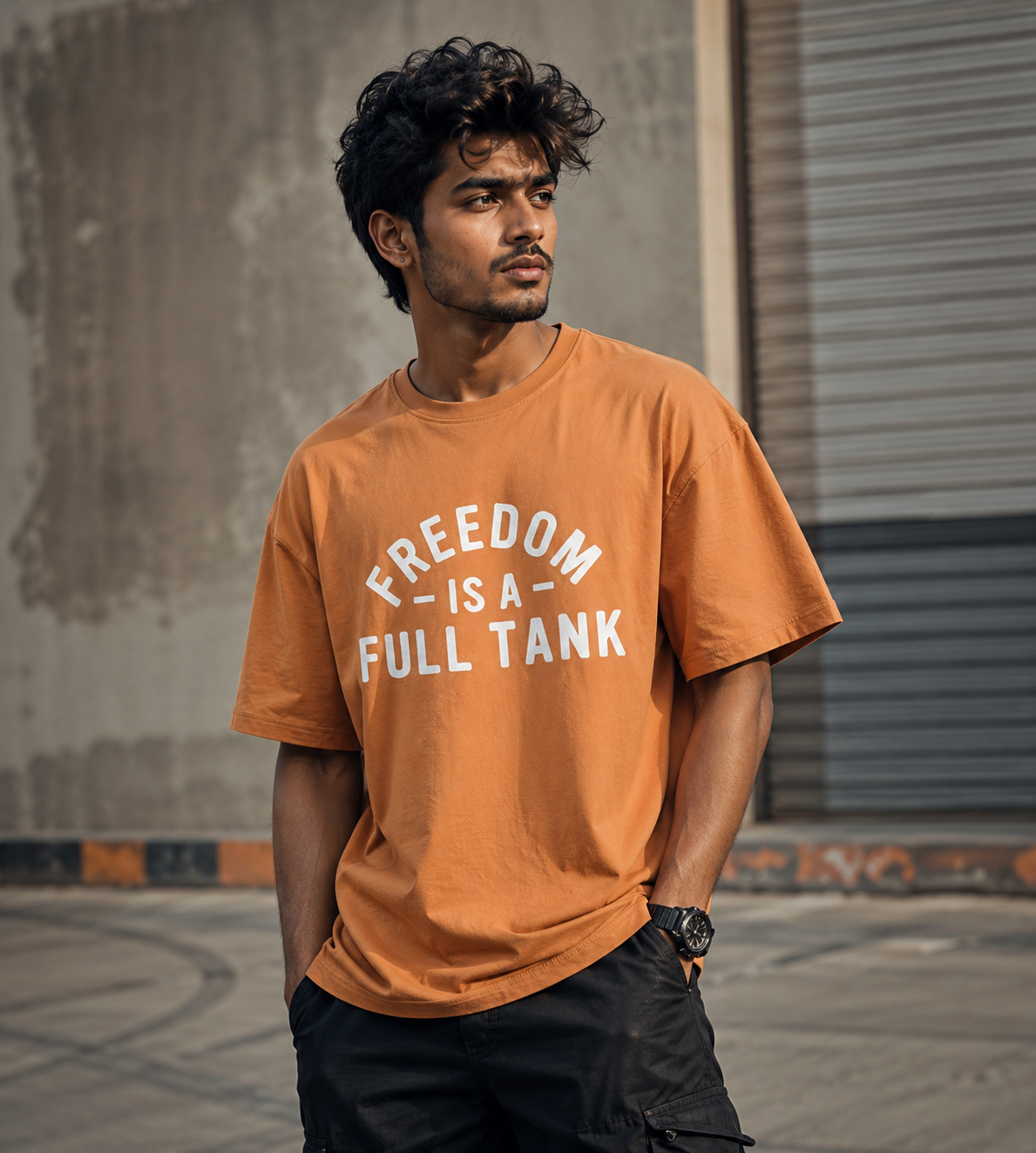 Freedom Is A Full Tank (Peach)