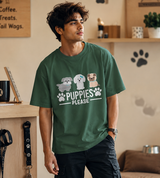 Puppies Please (Forest Green)