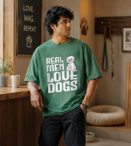 Real Men Love Dogs (Forest Green)