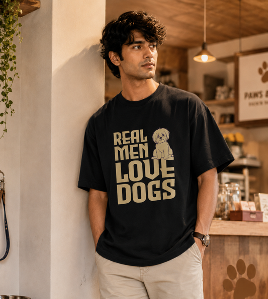 Real Men Love Dogs (Black)
