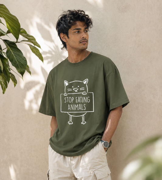 Stop Eating Animals (Olive Green)