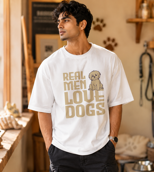 Real Men Love Dogs (White)