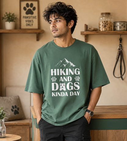Hiking And Dogs Kinda Day (Forest Green)