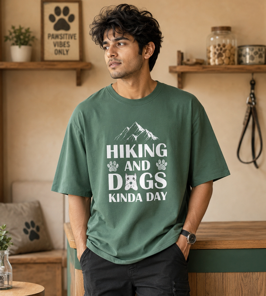 Hiking And Dogs Kinda Day (Forest Green)