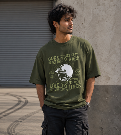 Born To Race (Olive Green)