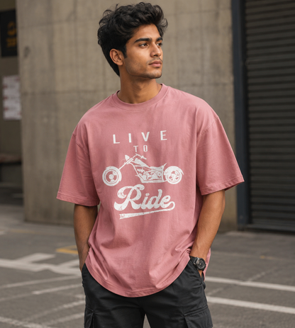 Live To Ride (Pastel Pink)