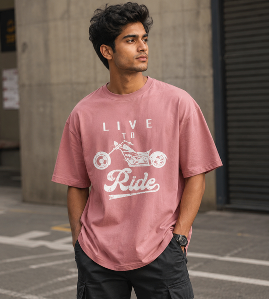 Live To Ride (Pastel Pink)