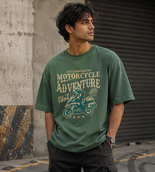 Motorcycle Adventure (Forest Green)