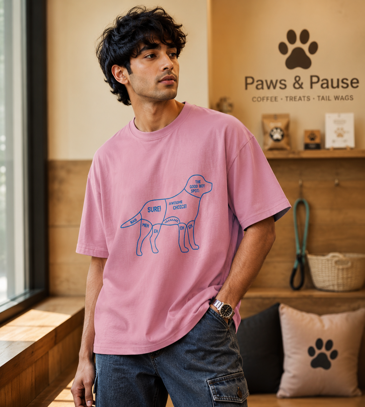 Dog Touch (Pastel Pink)