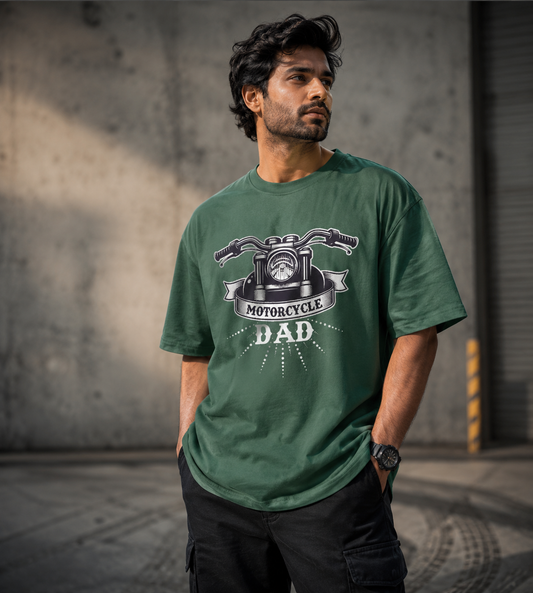 Motorcycle Dad (Forest Green)