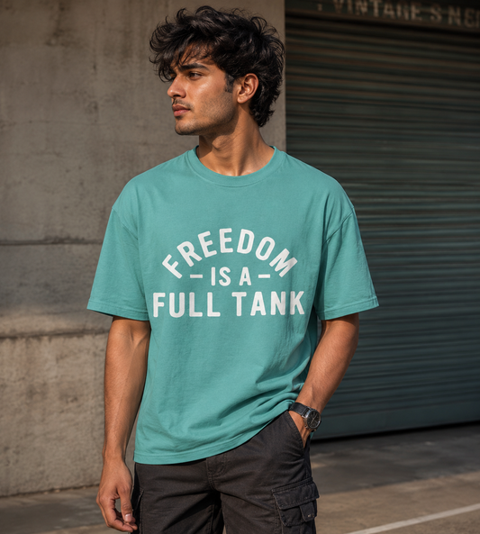 Freedom Is A Full Tank (Dusty Turquoise)