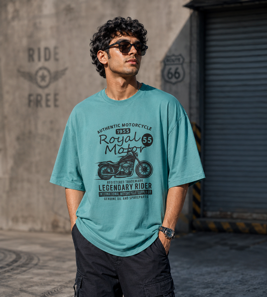 Authentic Motorcycle (Dusty Turquoise)