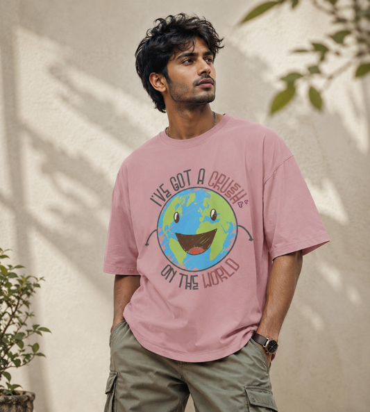 I've Got A Crush On The Earth (Pastel Pink)