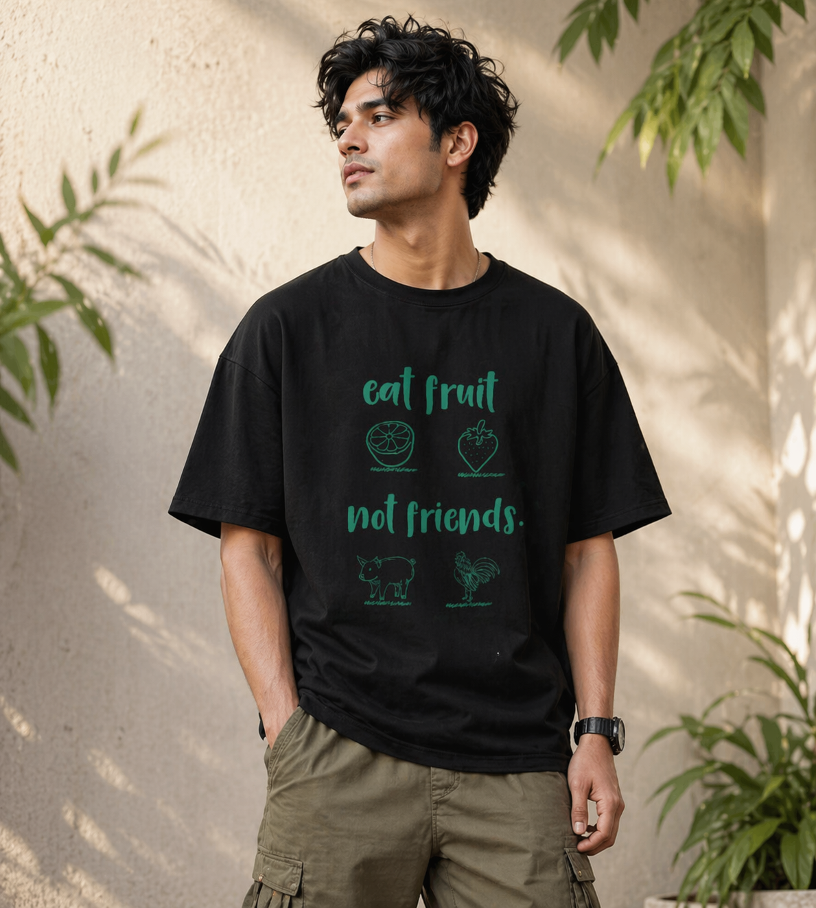 Eat Fruit Not Friends (Black)