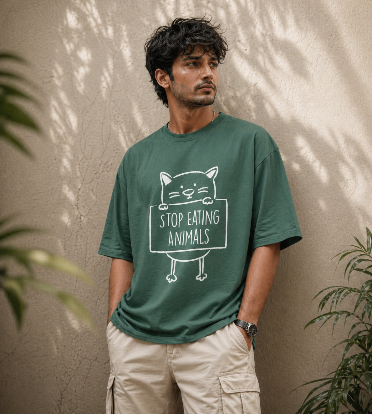 Stop Eating Animals (Forest Green)